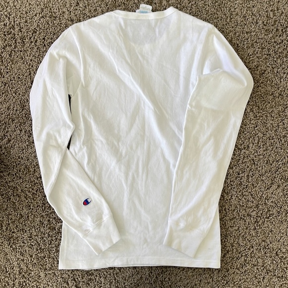 Men’s Champion White Long Sleeve - Picture 4 of 4
